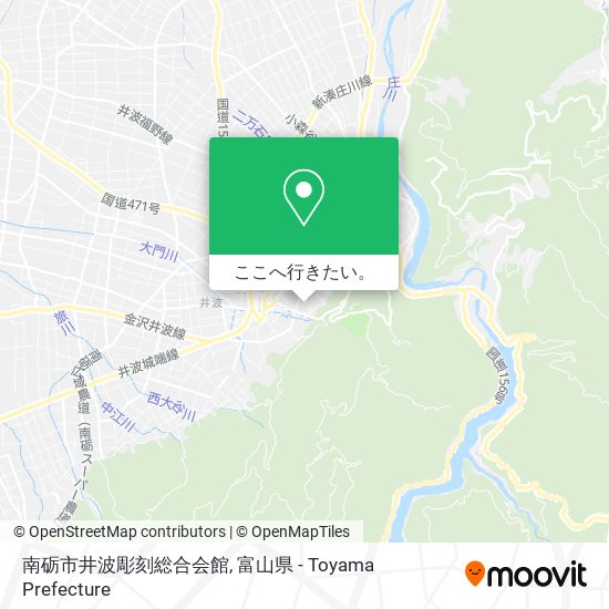 南砺市井波彫刻総合会館地図