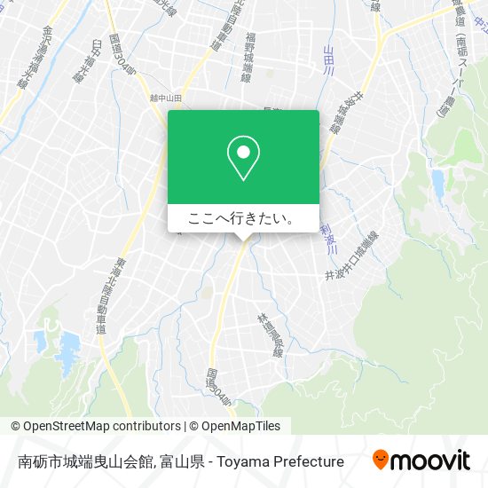 南砺市城端曳山会館地図