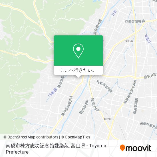南砺市棟方志功記念館愛染苑地図