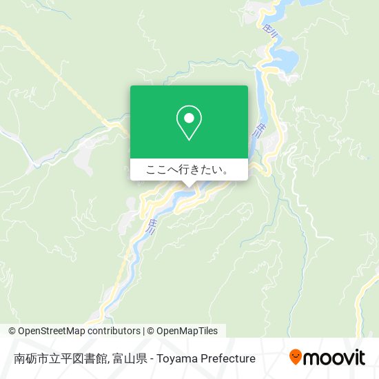 南砺市立平図書館地図