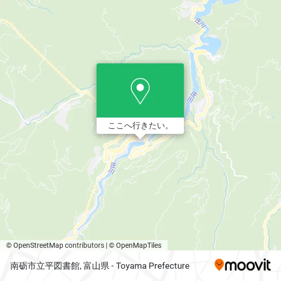 南砺市立平図書館地図