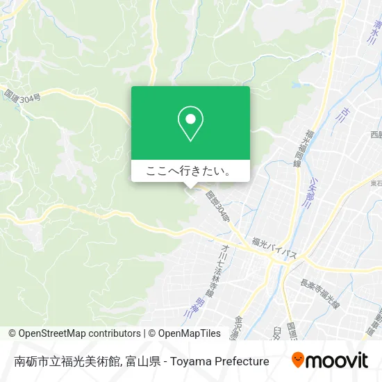 南砺市立福光美術館地図