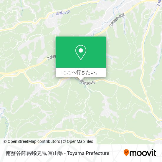 南蟹谷簡易郵便局地図