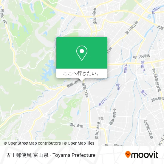 古里郵便局地図
