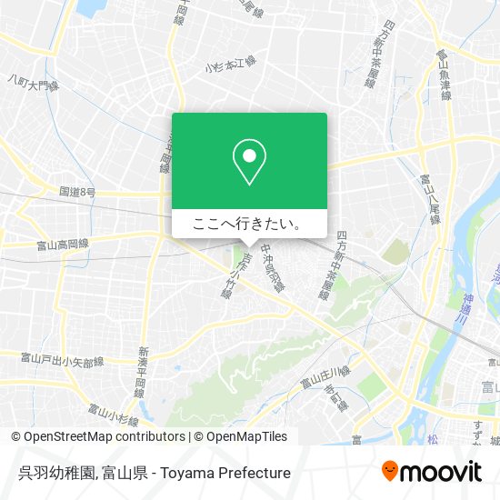 呉羽幼稚園地図
