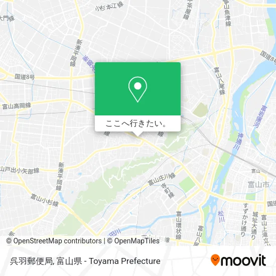 呉羽郵便局地図
