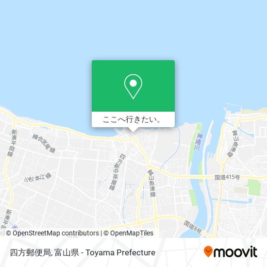 四方郵便局地図