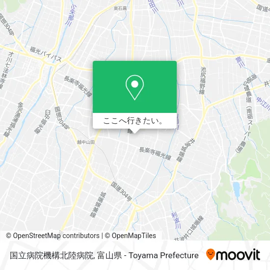 国立病院機構北陸病院地図