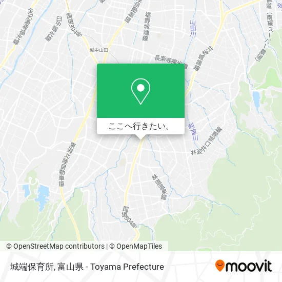 城端保育所地図