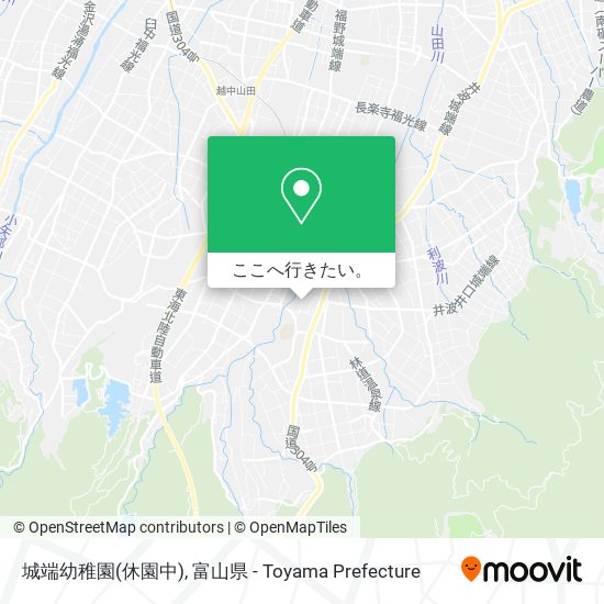 城端幼稚園(休園中)地図
