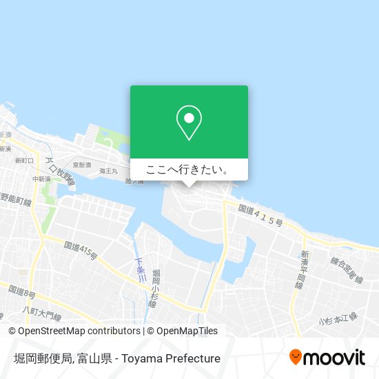 堀岡郵便局地図