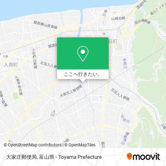 大家庄郵便局地図