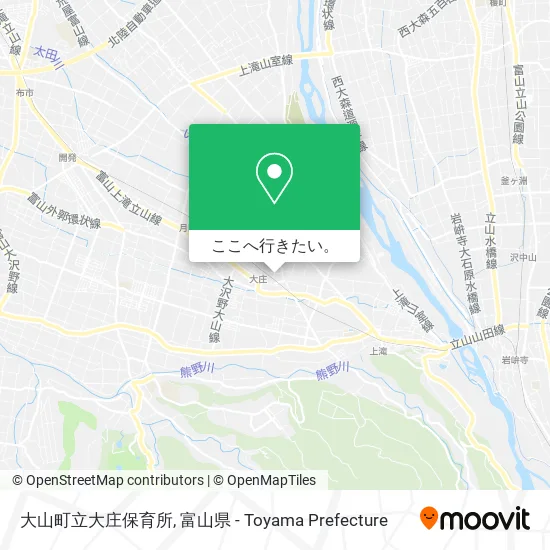 大山町立大庄保育所地図