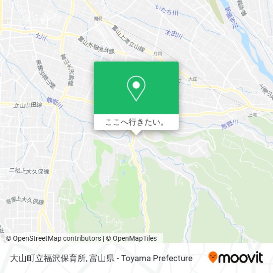 大山町立福沢保育所地図