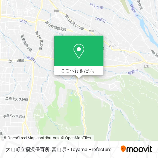 大山町立福沢保育所地図