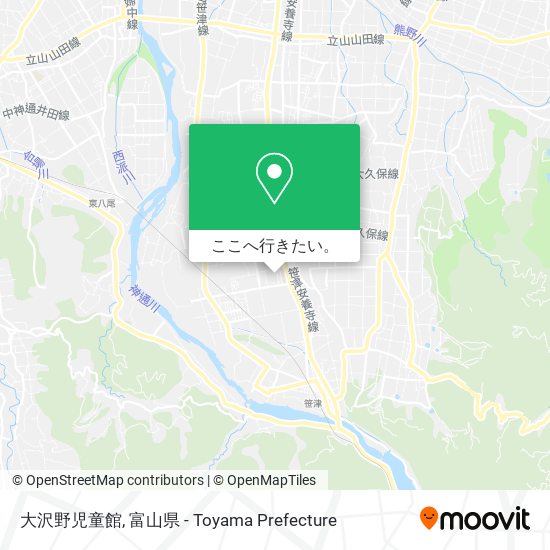 大沢野児童館地図