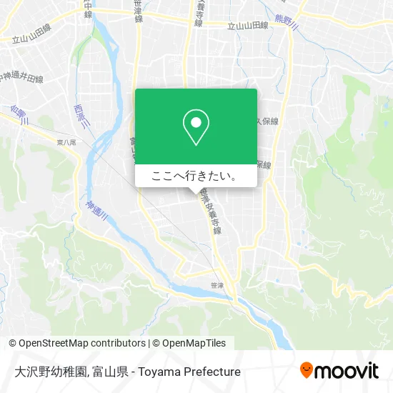 大沢野幼稚園地図
