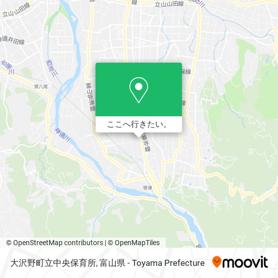 大沢野町立中央保育所地図