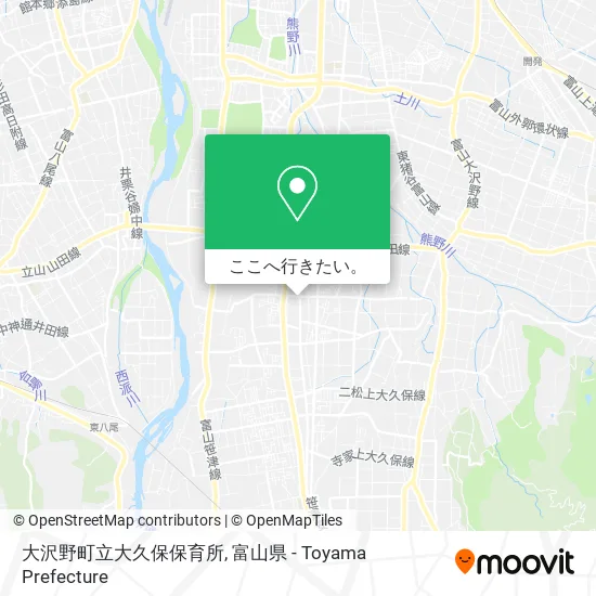 大沢野町立大久保保育所地図