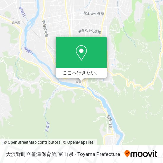 大沢野町立笹津保育所地図