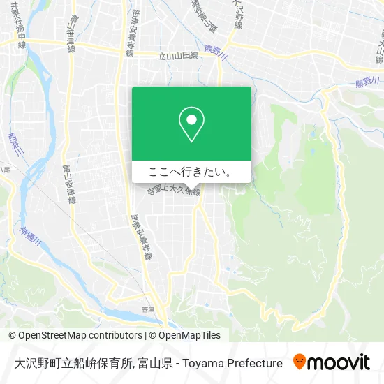 大沢野町立船峅保育所地図