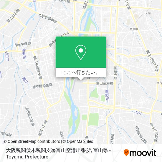 大阪税関伏木税関支署富山空港出張所地図