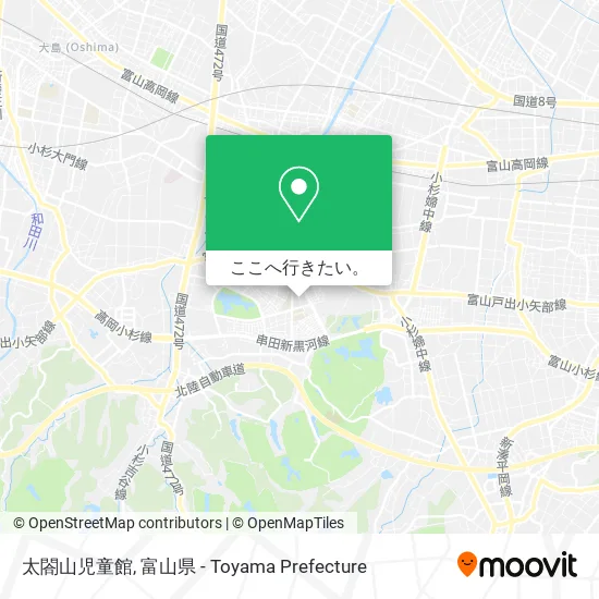 太閤山児童館地図