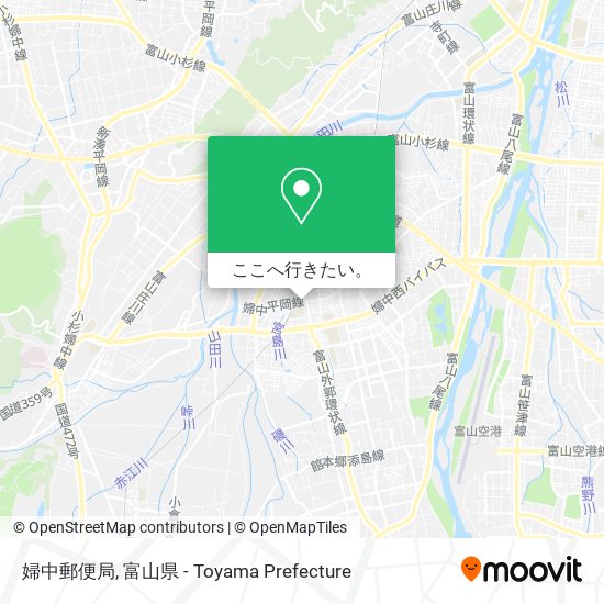 婦中郵便局地図