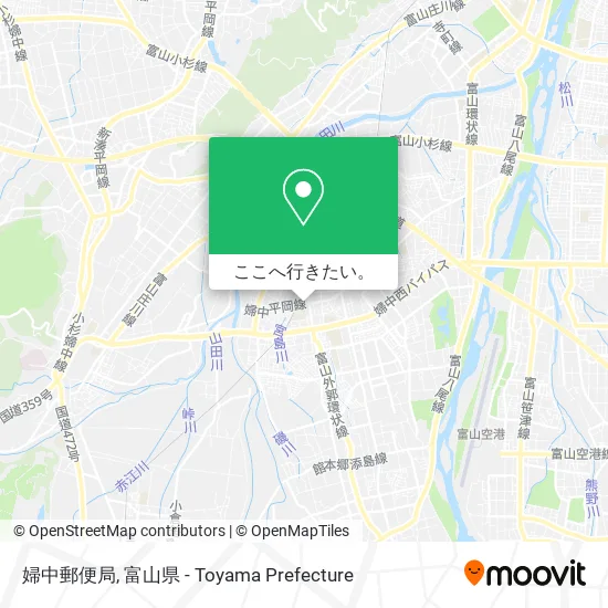 婦中郵便局地図