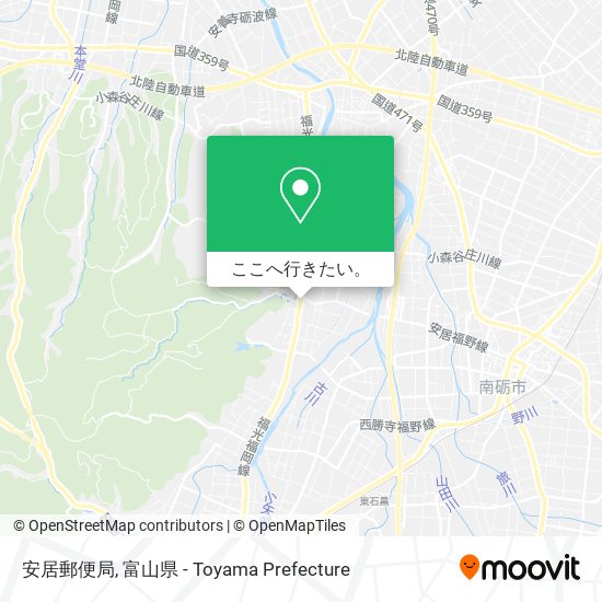 安居郵便局地図