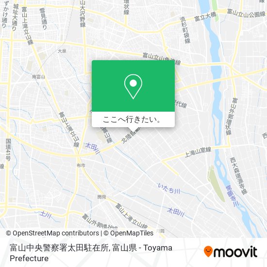 富山中央警察署太田駐在所地図