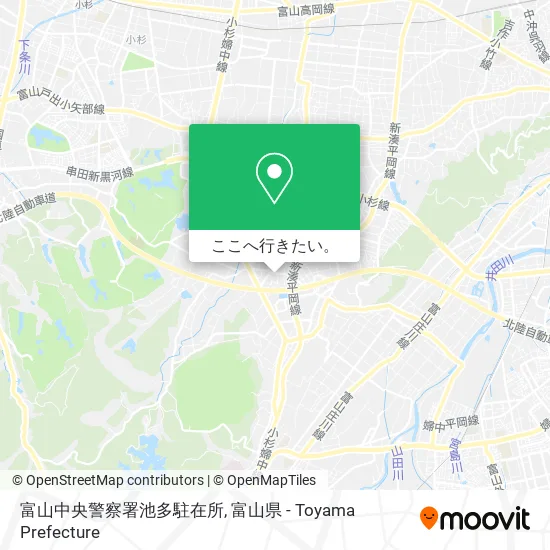 富山中央警察署池多駐在所地図