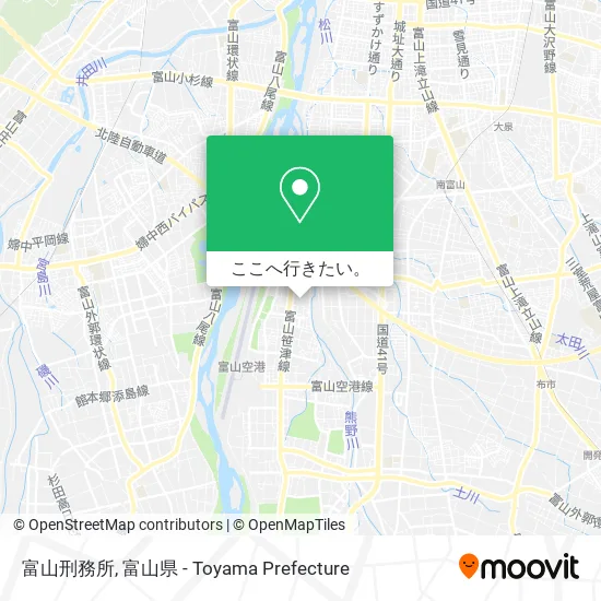 富山刑務所地図