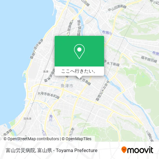 富山労災病院地図