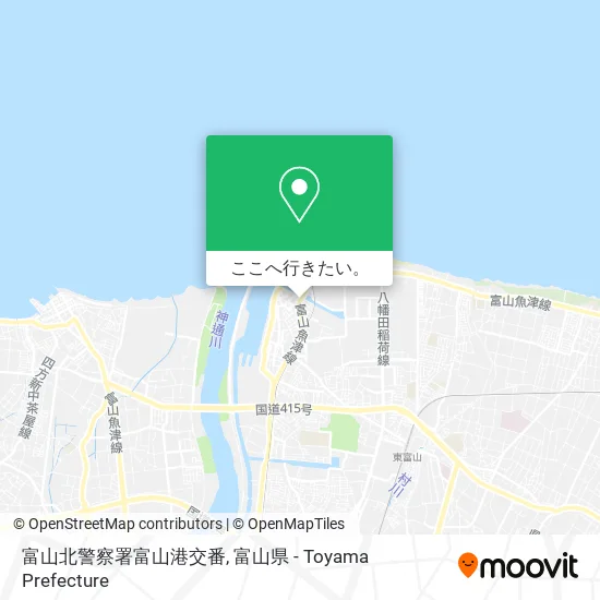 富山北警察署富山港交番地図