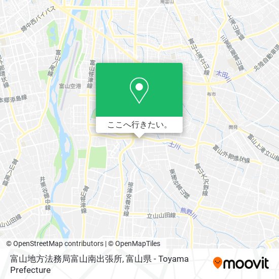 富山地方法務局富山南出張所地図