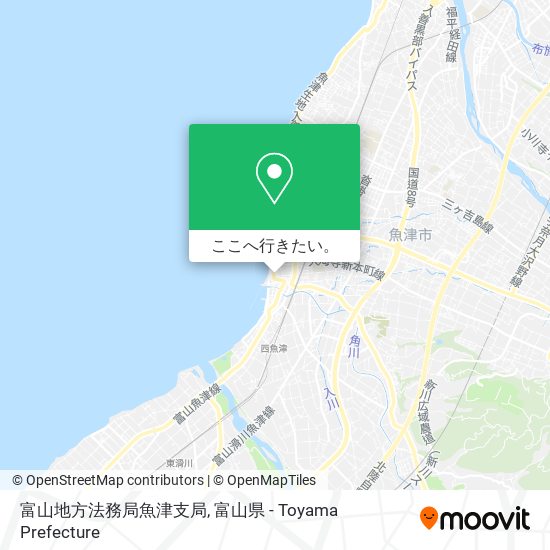 富山地方法務局魚津支局地図