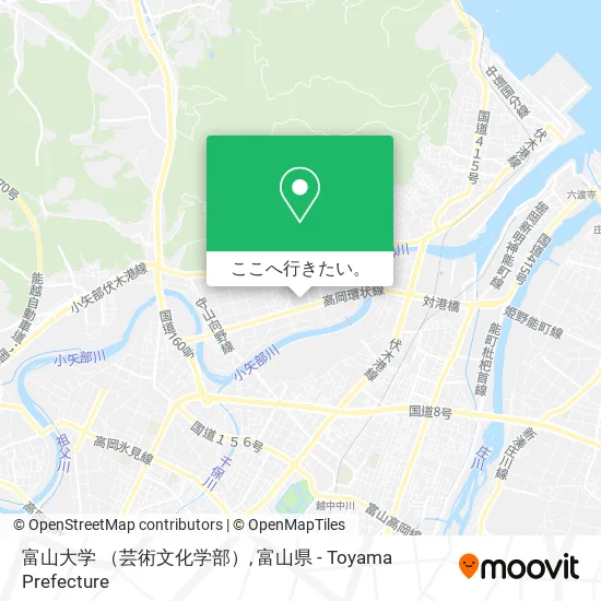 富山大学 （芸術文化学部）地図