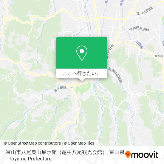 富山市八尾曳山展示館（越中八尾観光会館）地図