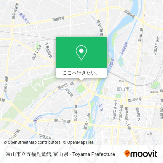 富山市立五福児童館地図