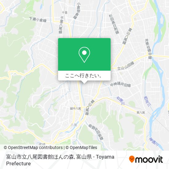 富山市立八尾図書館ほんの森地図