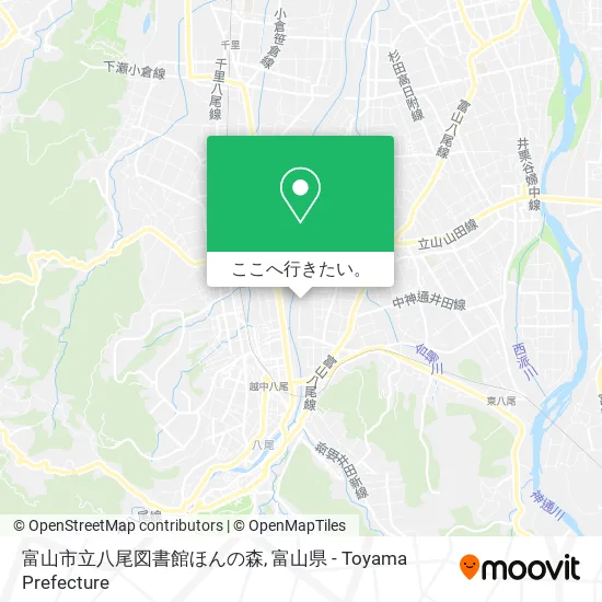 富山市立八尾図書館ほんの森地図
