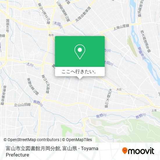 富山市立図書館月岡分館地図