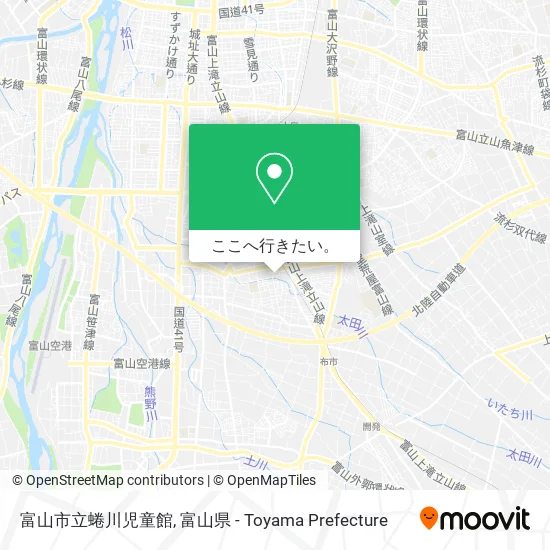 富山市立蜷川児童館地図
