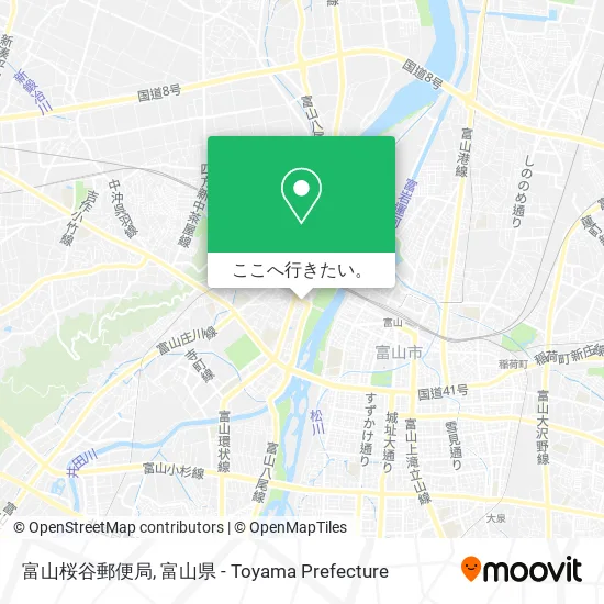 富山桜谷郵便局地図