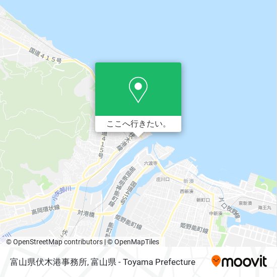 富山県伏木港事務所地図