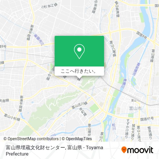 富山県埋蔵文化財センター地図