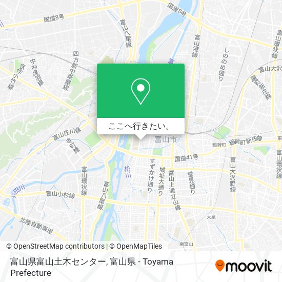 富山県富山土木センター地図