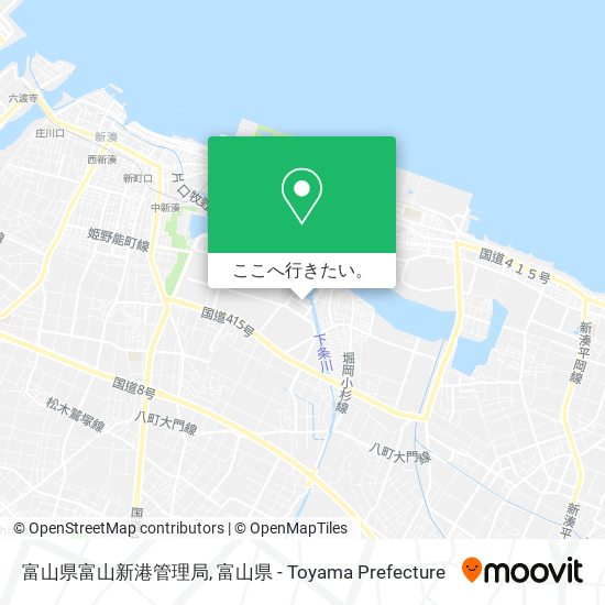 富山県富山新港管理局地図