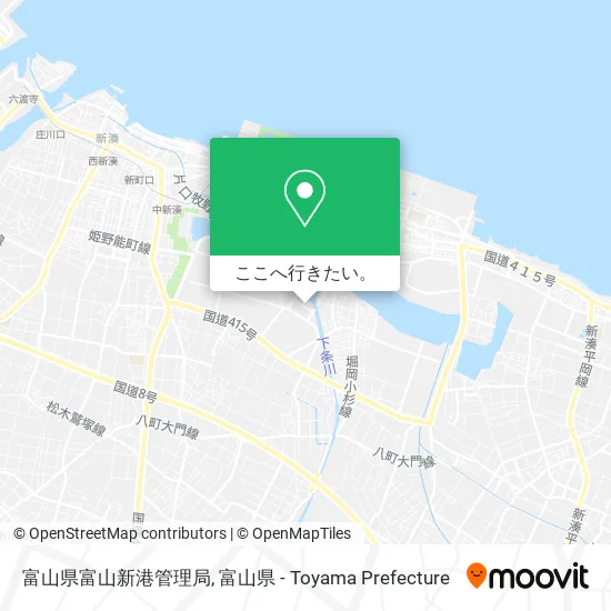 富山県富山新港管理局地図